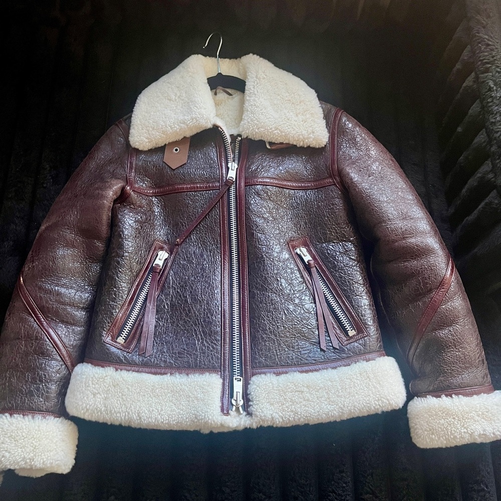 AllSaints Shearling leather Jacket